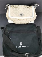 Coach purse and Caesars Palace shoulder bag