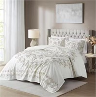 $85 - Juliana 3-Piece Ivory Coverlet Set