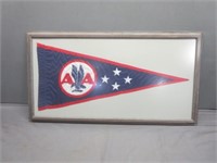 ~ American Airlines Framed Pennant 18x35"