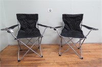Pair Of Folding Camp / Lawn Chairs