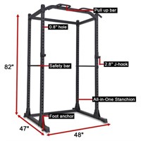 Power Cage, Multifunctional 1200lb Capacity Squatk