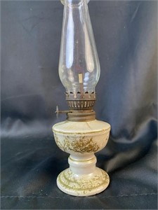 Porcelain Urn Shaped Oil Lamp