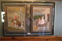 FRAMED ORIENTAL PICTURE 48"W X 32"H -