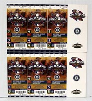 2 Sets 2001 Mariners World Series Tickets