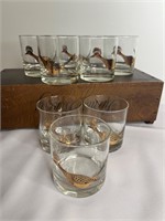 Couroc of Monterey Road Runner Old Fashion Glasses
