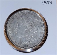 S - 1884 MORGAN SILVER DOLLAR (20)