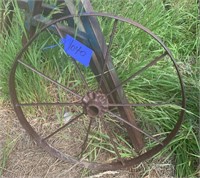 Vintage Cast Iron Wagon Wheel