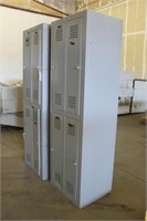 (2) 4-Section Locker Units, Approx 26"x21"x7FT