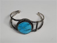 Vintage Native American Turquoise and .925 Cuff