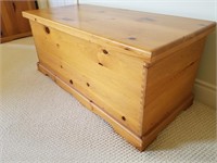 Pine Wood Storage Box/ Blanket Box. Measures- 43"