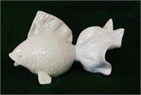 Ceramic fish decor, 12" long