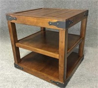 2 Tier Wood End Table