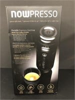 Nowpresso portable Expresso machine in box