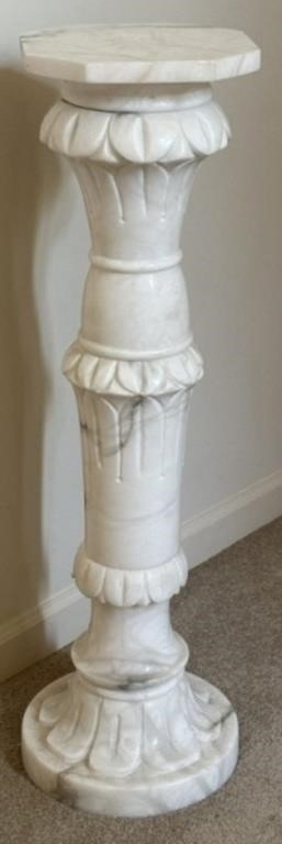 Marble/Alabaster Pedestal Fern Stand