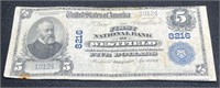 Westfield IL 1906 $5 Bank Note