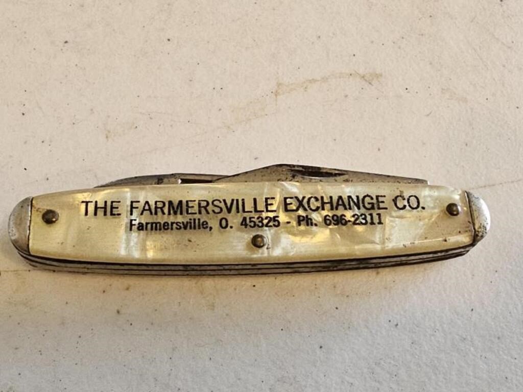 THE FARMERSVILLE EXCHANGE CO. POCKET KNIFE