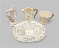 COLLECTION OF BELLEEK PORCELAIN