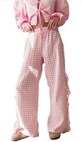(L) 4 Pack - Women Y2k Striped Lounge Pants Casual