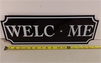 Welcome Sign- Hard Plexi Glass Style