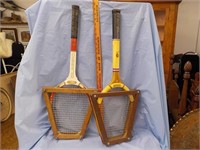 Vintage tennis rackets