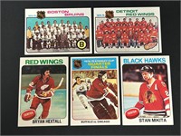 1975 Topps NHL Cards w/ Stan Mikita