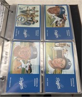 (D) 36 Brooklyn Dodgers Baseball Series Postcards