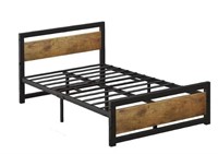 Bed Frame with Headboard, Metal Platform Bed Frame