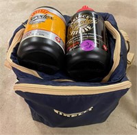 Bag w/ 2 half Bottles BP Pyrodex RS Powder