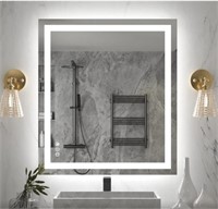 Amorho LED Bathroom Mirror 36''x 32'' with Front