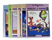 Lot de 6 volumes Modeste et Pompon. Tous Eo.
