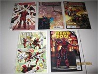 Lot Of 5 Marvel Deadpool Comics