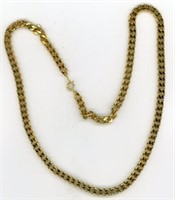 Gold Tone Large Chain Necklace 24”