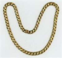 Gold Tone Link Chain Necklace 20”