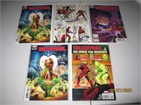 Lot Of 5 Marvel Deadpool Comics