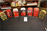 Coca- Cola Vending machine and Jukebox tins
