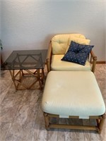Lane Venture Outdoor Lounge Chair, Ottoman &