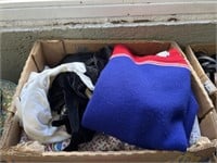 Blankets and clothing lot
