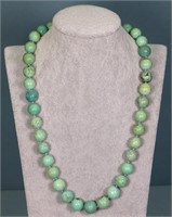 21.5" Turquoise Beaded Necklace