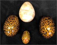 Bundle Of 1 Egg Shaped Calcite Gemstone Figurine &