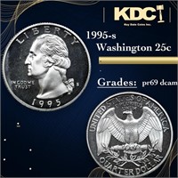 Proof 1995-s Silver Washington Quarter 25c Grades