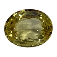 Natural Oval 5.85ct Yellow Sapphire