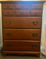 Vintage Solid Wood 4 Drawer Dresser