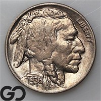 1936-D Buffalo Nickel, Gem BU Bid: 70