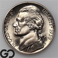 1939-D Jefferson Nickel, Gem BU++ Bid: 105
