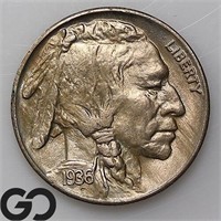 1936-S Buffalo Nickel, Gem BU+ Bid: 144