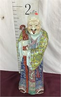 Vintage Oriental Ceramic Statue, Ornate