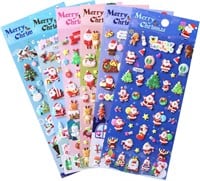 6 Sheets Christmas Stickers