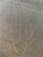 Broken sterling silver chain