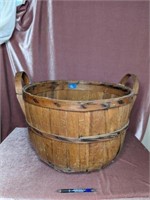 Antique Bushel Basket with Handles