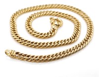 9ct Yellow gold 6.5mm* curb link necklace